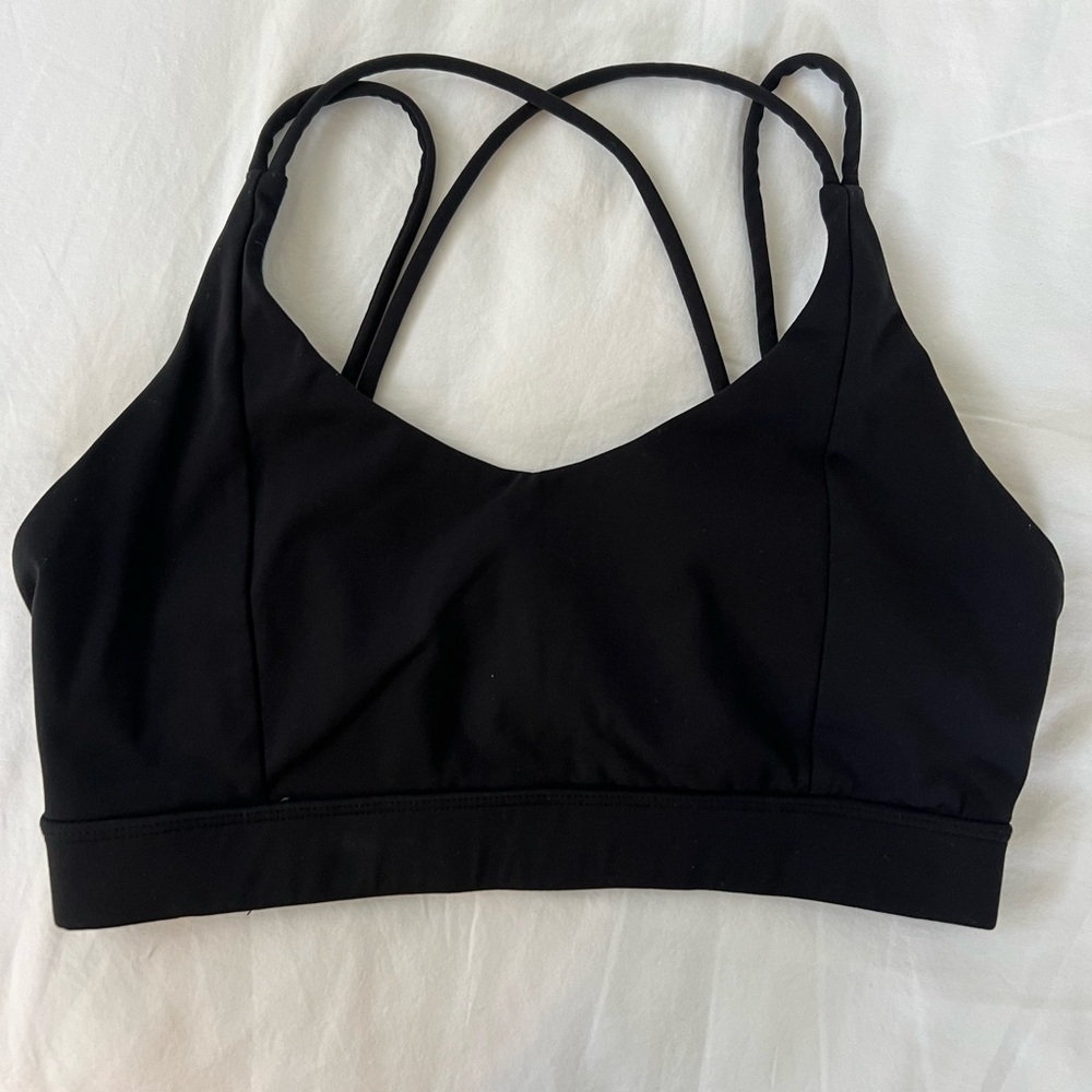 Born primitive exhale black sports bra